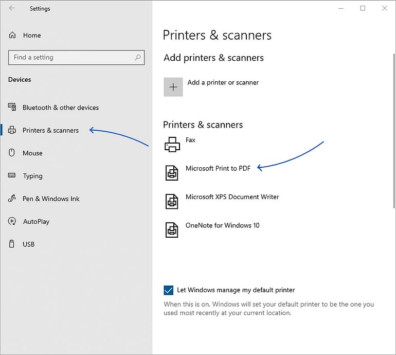 windows 10 print to pdf not working